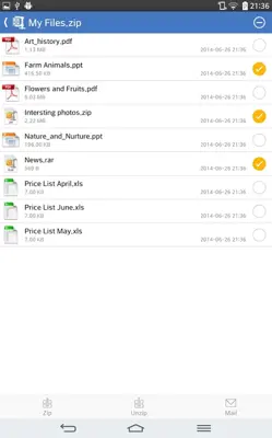 WinZip android App screenshot 1